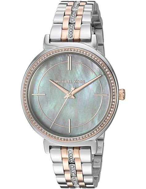 michael kors watch mk 3642|Women's Cinthia Stainless Steel Grey Mother of Pearl Dial.